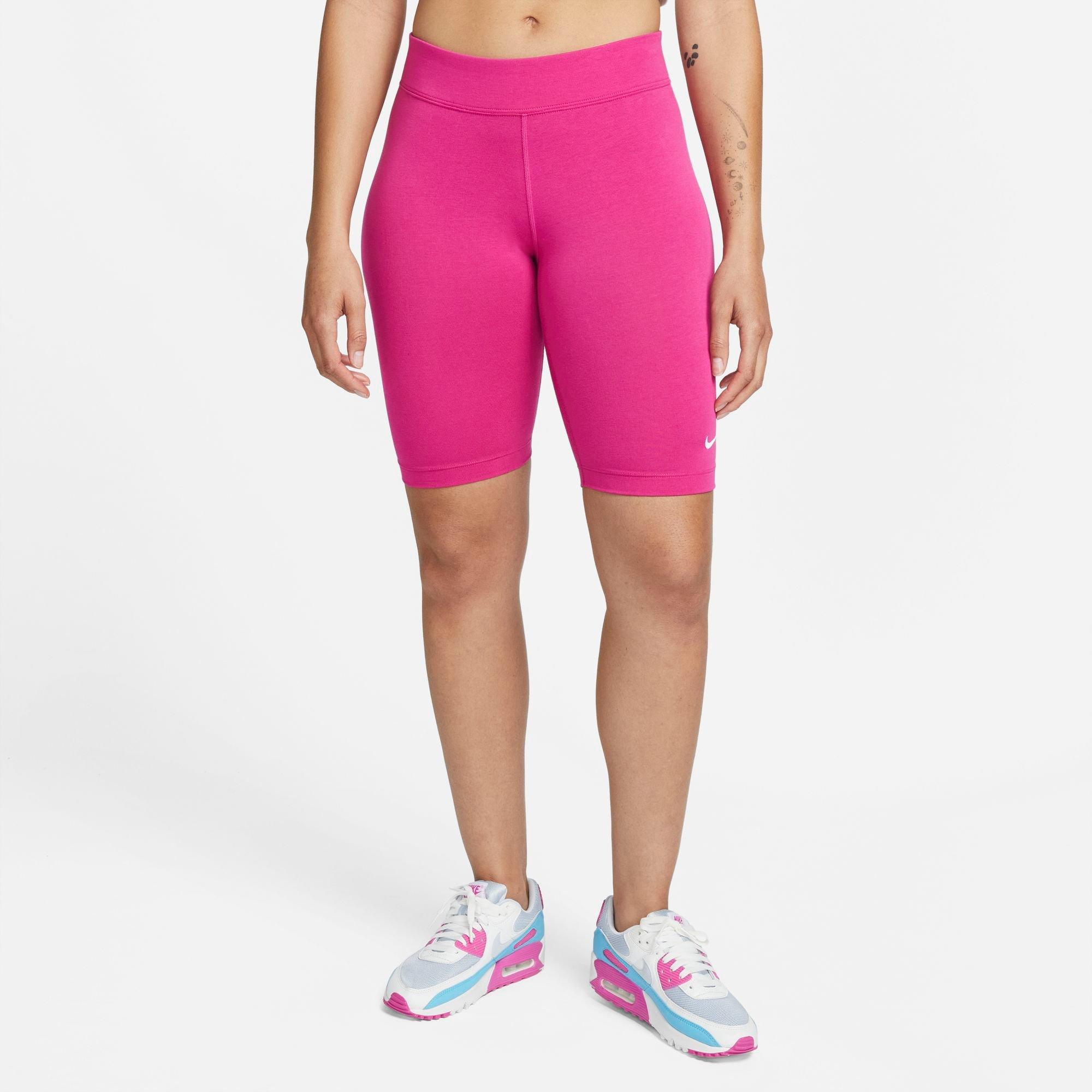 Hot pink nike biker shorts new arrivals